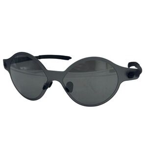 Killer Loop Vintage Sunglasses Made in Italy Matte Black Wrap Round Grey Lens
